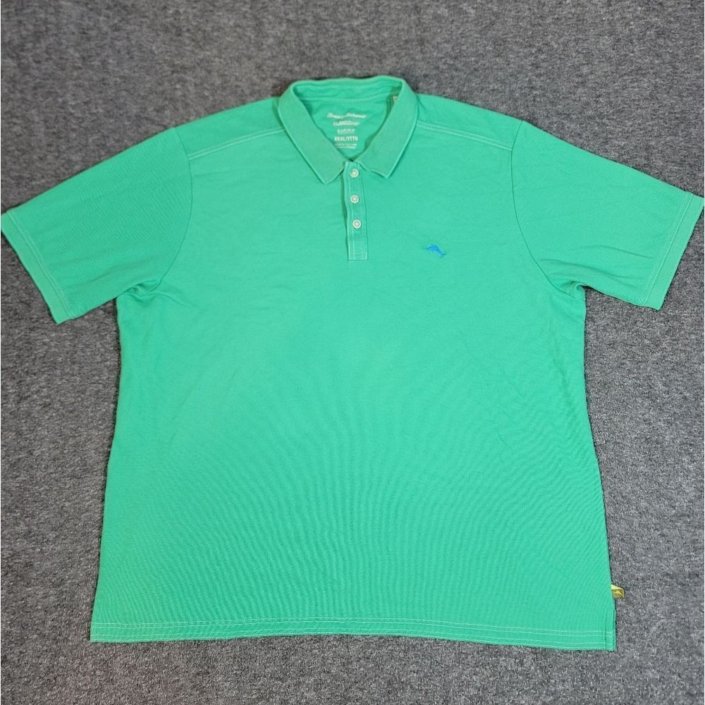 Tommy Bahama Islandzone Mens Gold Casual Polo Shirt 3Xk Green Emfielder Supima